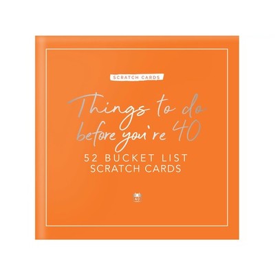 Gift Republic Things to Do Before You're 40 Scratch Cards - Personalised Bucket