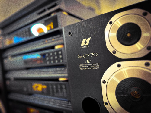SANSUI A-E770 GOLD ๐RaRe๐ Flagship Stereo Component System - Picture 3 of 9