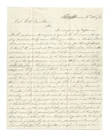 1861 LETTER- FROM CIVIL WAR SOLDIER IN BALTIMORE TO COLONEL  FAULKNER  (MASS)