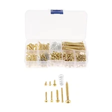 Guitar Kit Assortment for Guitar Pickup Neck Plate Mounting Repairing gold