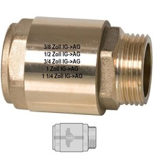 Schwerkraftbremse IG -> AG 3/8" bis 1 1/4" Rückschlagventil Rückschlagklappe