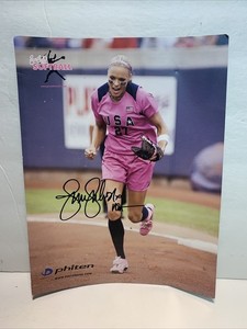 JENNIE FINCH AUTOGRAPHED TEAM USA SOFTBALL ARIZONA WILDCATS CHICAGO BANDITS