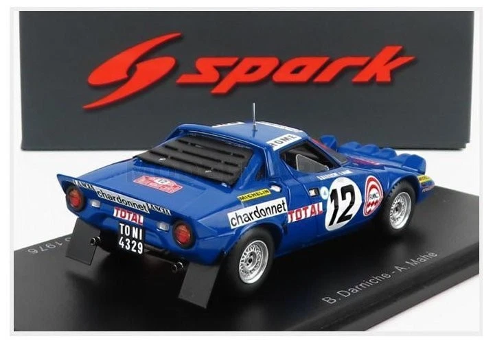 SPARK-MODEL S9084 LANCIA - STRATOS HF N 12 3rd RALLY MONTECARLO 1976 B.DARNICHE  - Immagine 2 di 2