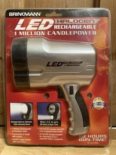 Brinkmann Halogen LED Rechargeable 1 Million Candle Power Spotlight Flashlight