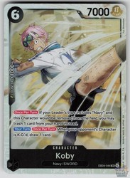 One Piece TCG Koby EB04-044 Super Rare Foil Adventure on Kami's Island