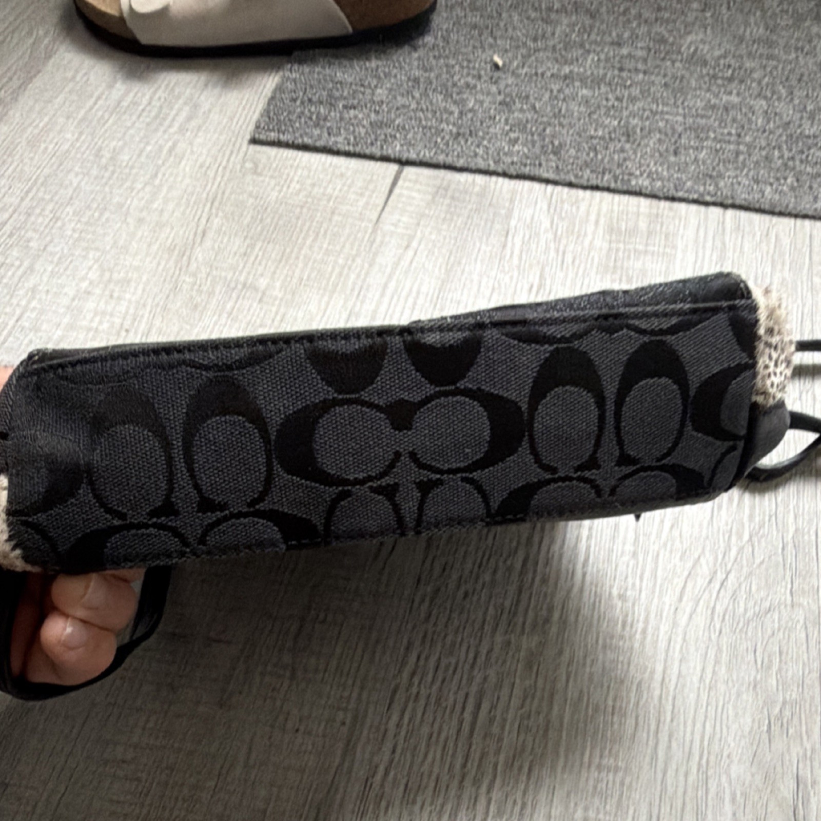 Coach Patchwork Animal Print Metallic Shoulder Ba… - image 3