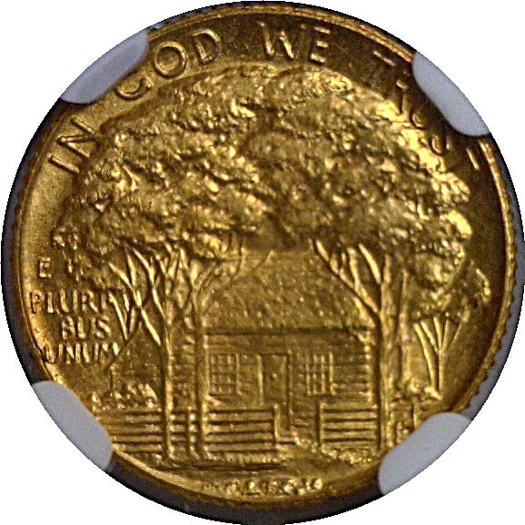 1922 $1 Grant w/star Gold Commemorative NGC MS-66 - Image 3 of 3