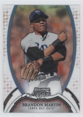 2011 Bowman Sterling MLB Future Stars Refractor 52/199 Brandon Martin #39 0a3