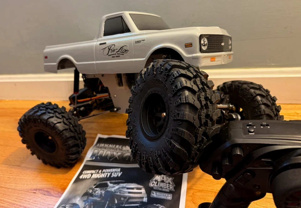 Tamiya TLT-1 Crawler Truck LiPo ESC 1972 Chevy C10 4WD 4WS RTR 12.5" WB Vintage - Image 4 of 4