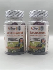 Alliwise 1500mg Glucosamine Chondroitin Gummies MSM 2pk  Joint Support Exp 05/26