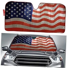  Sun Shade, Windshield Sun Shade American Flag Sunshades American Flag Design