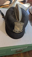 Antique Officers Helmet Unique Shield And Top Piece