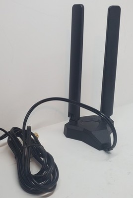 Eightwood WiFi 6E Tri-Band Antenna 6GHz 5GHz 2.4GHz Gaming WiFi Antenna Magnetic