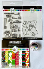 Catherine Pooler BIRTHDAY FIESTA Stamps/Dies/6x6 Paper Pad, Sequins, New