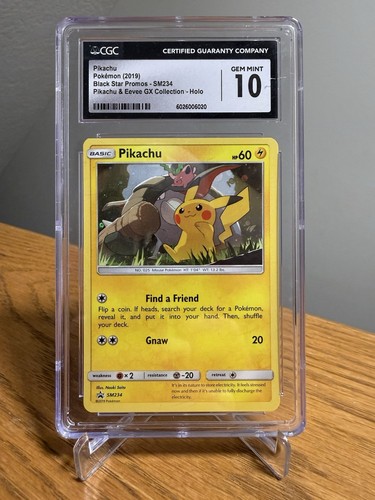 Pikachu graded CGC 10 for sale on eBay