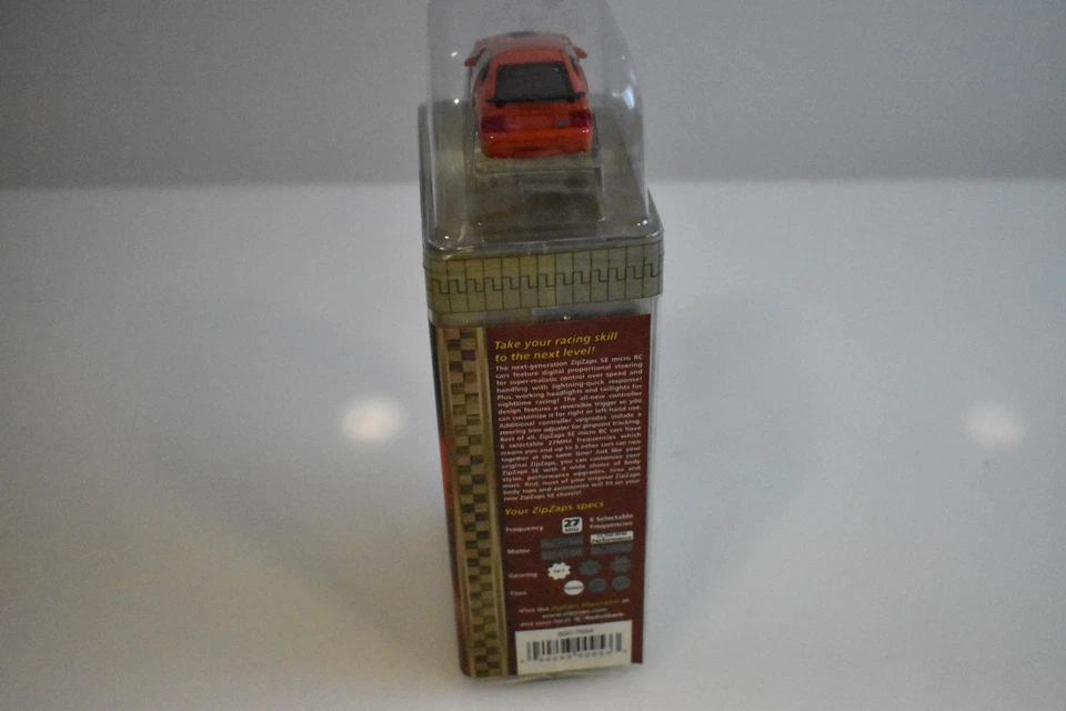 Zip Zaps Micro RC SE Orange Ford Mustang Mach 1 New Sealed - Image 2 of 4