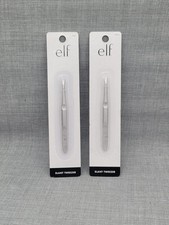 e.l.f. Slant Tweezers - PACK OF 2 - New in carded sealed package
