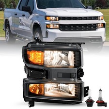 Halogen Headlights for 2019-2021 Chevy Silverado 1500