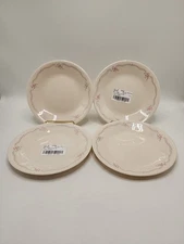 Corelle "English Breakfast" Four (4) Bread Butter Plates  - 6 3/4 Inch