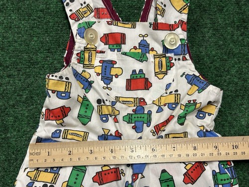 Vintage Toddler Colorful Crayola Overalls 12 Months - Picture 4 of 5