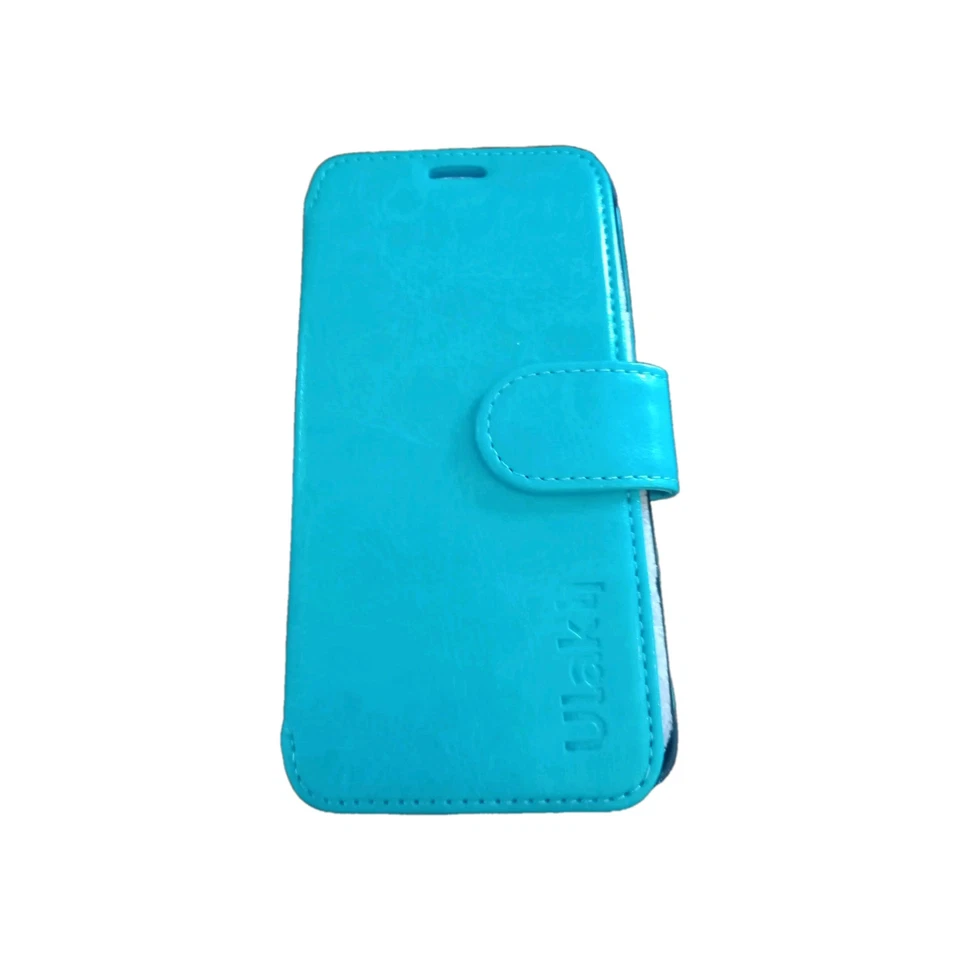 Luxury Flip Cover Stand Wallet Leather Case for Samsung Galaxy S6 Edge Blue - Image 2 of 4