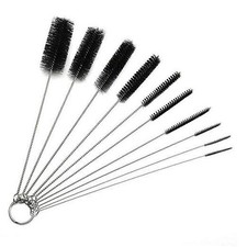 Long Straw Brush, Nylon Pipe Tube Cleaner 8.2-ihch 10 Different Diameters Set