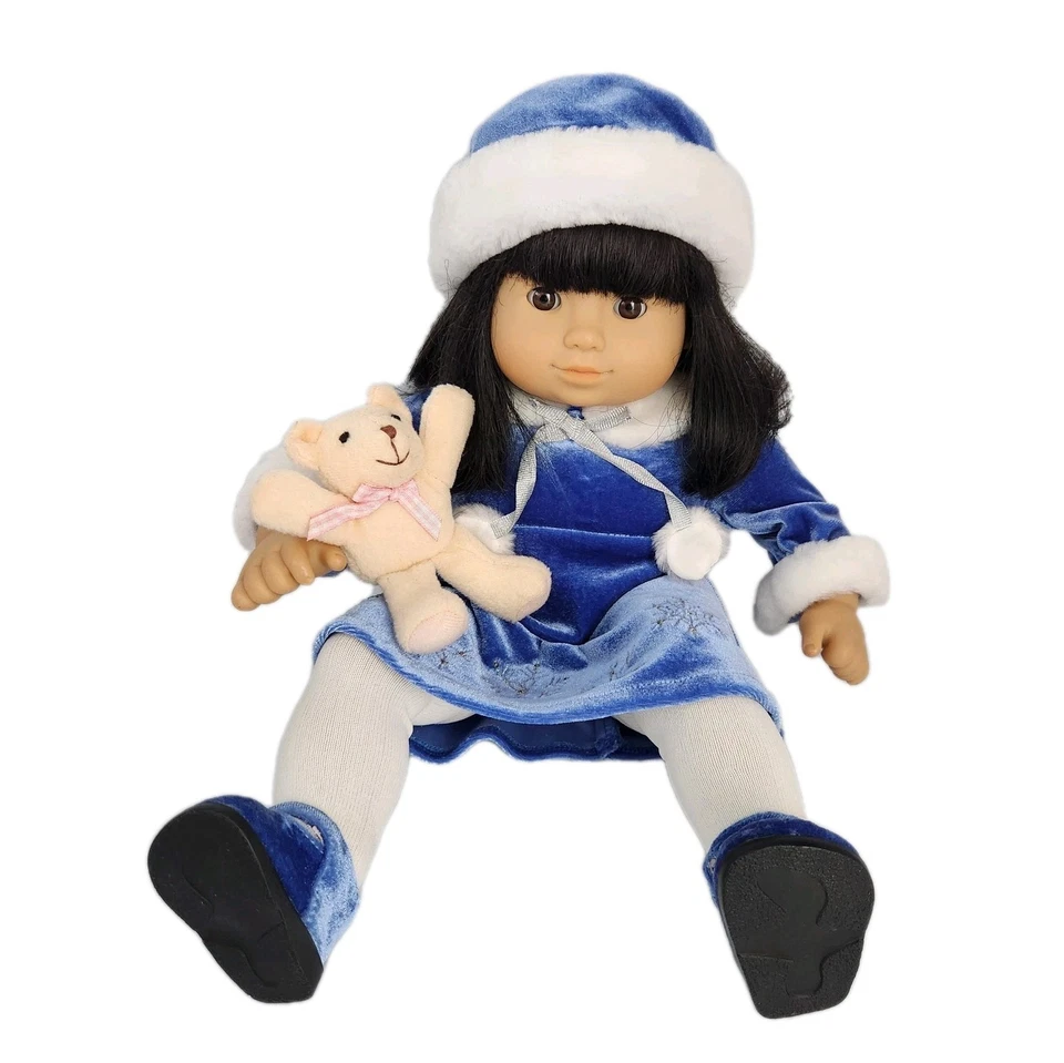  Muñeca American Girl Bitty Twin Chica Asiática con Campanas Plateadas Conjunto Retirado 2005 Foto 3 de 4