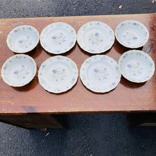 8pcs Krautheim Franconia Millefleurs- Dessert Plates & Berry Bowls 4 Place Set