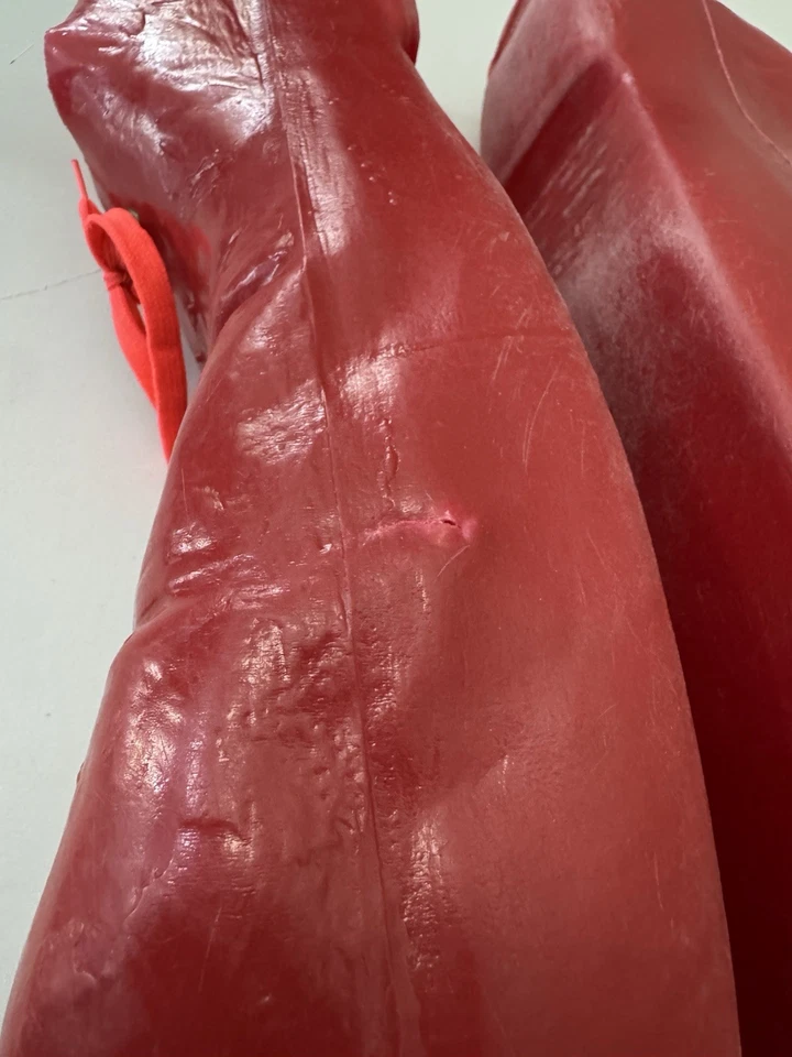 Vintage Rubies Red Plastic Blow Mold Clown Shoes Adult 1978 15” Costume Cosplay - Image 3 of 4