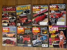 MIXED LOT (8 )- AMERICAN RODDER, ROD & CUSTOM, CAR CRAFT 1989 1990 2003-04