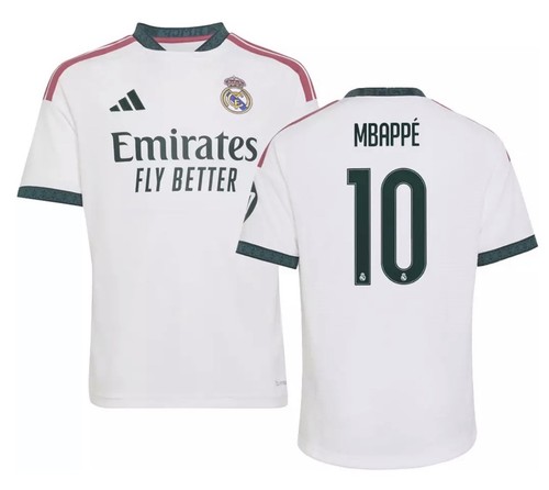 Adidas Youth Medium 11-12 Real Madrid Kylian Mbappe #10 2026 Home Replica Jersey