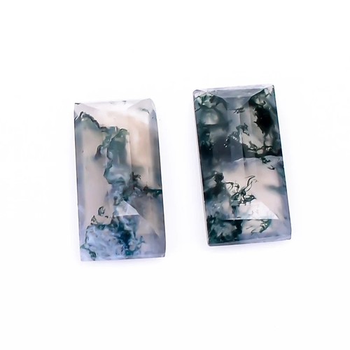 Piedra preciosa suelta AAA corte baguette ágata musgo natural para hacer todas las joyas - Imagen 14 de 24