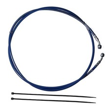 70''/175cm Braided Hydraulic Brake Hose Line Pipeline For 70 inches Blue