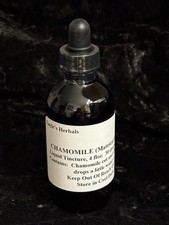 Chamomile Flower Herbal Tincture Organic NON-GMO 4 FLOZ SEALED