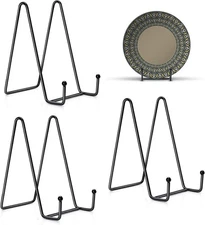 3 Pack 6 Inch Plate Stands for Display, Plate Holder Display Stand, Picture Fram