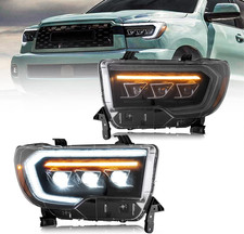 Projector Led Headlights Compatible with Toyota Tundra 2007-2013/ Sequoia 2008-2