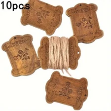 10pcs Thread Wooden Vintage Spools Lot Spool Sewing Bobbin Textile Industrial