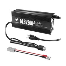 12V 20A Lithium Battery Charger 14.6V LiFePO4 Battery Charger Smart Charger w...