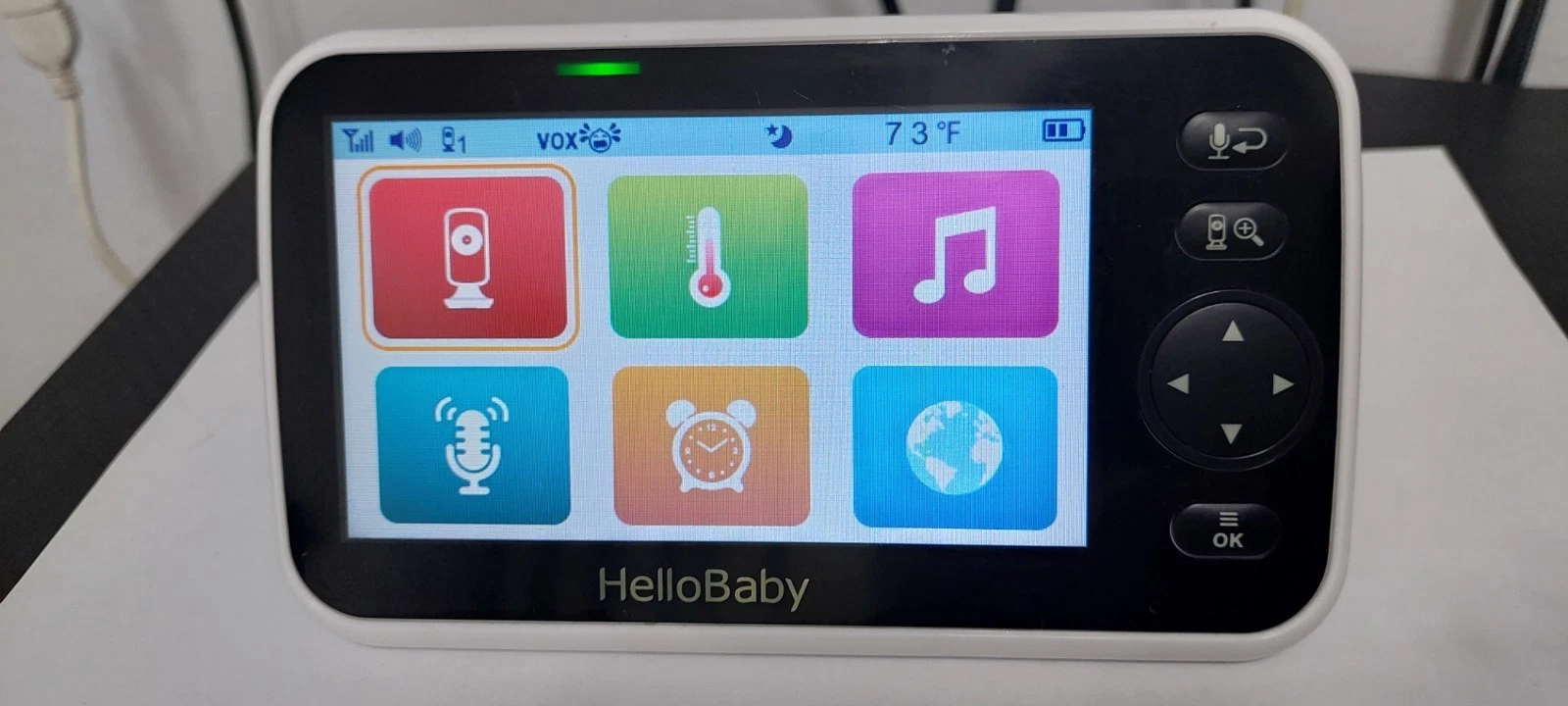 HelloBaby - Monitor - HB50 - With Color Screen Night Vision Audio Zoom Baby Song