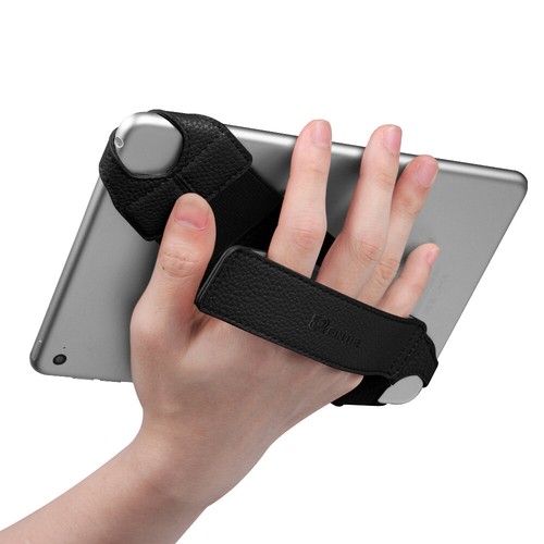 Universal Tablet Hand Strap Holder Swivel Handle Grip with Elastic Belt Secure - Picture 5 of 15