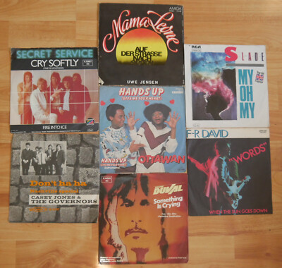 7x 7'' Singles Vinyl Ottawan Duval Slade F-R David Jensen Secret Service C. Jones