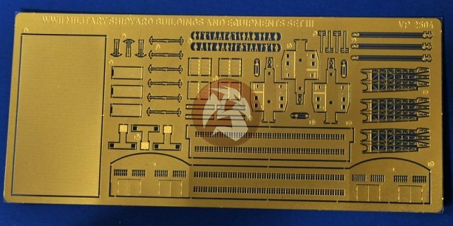 Verlinden 1/700 WWII Military Dock & Shipyard Buildings Equipment Set III 2504