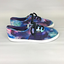 VANS Cosmic Space Galaxy Lace Up Shoes, Youth Size 4