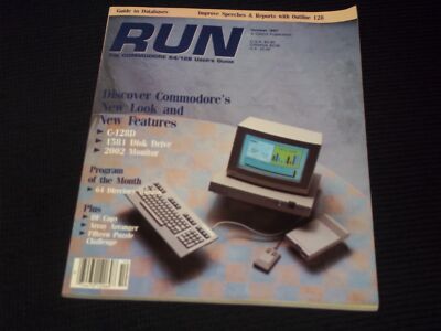 1987 OCTOBER RUN MAGAZINE - DISCOVER COMMODORE FRONT COVER - H 8666