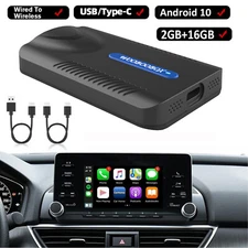 Wireless CarPlay Android Auto Adapter CarPlay Ai box Android GPS Navi Player US