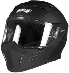 Simpson Darksome (ece-22.06) - Matt Black Motorcycle Helmet