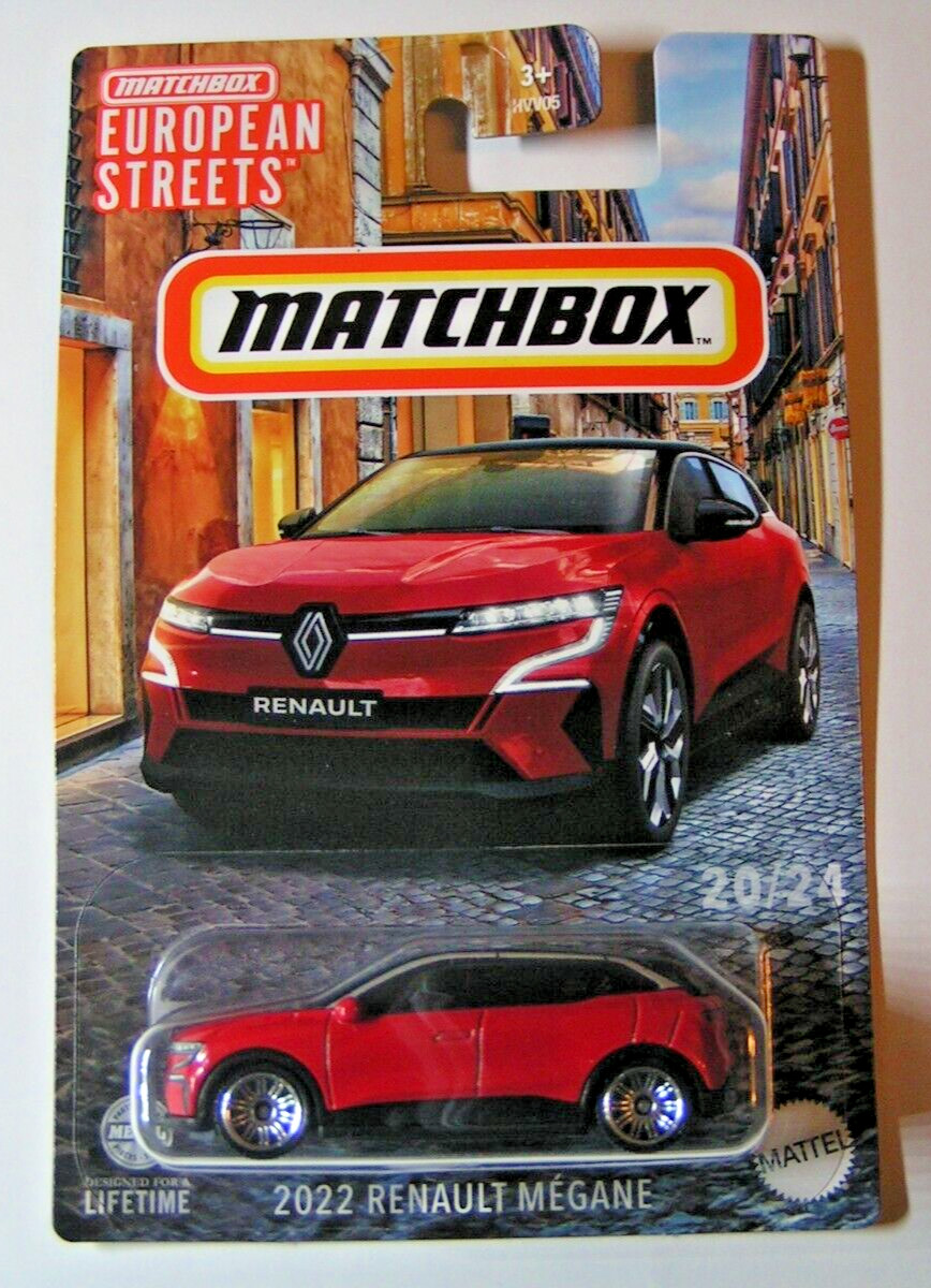 Matchbox - 2022 Renault Mégane - Electric - Red - European Streets 2024 - HVV40