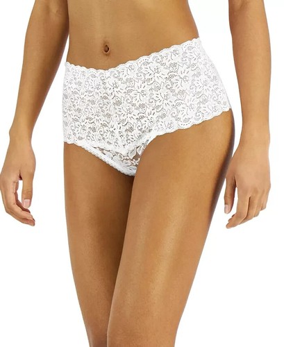 I.N.C. International Concepts Women's High Waist Lace Thong, White, XXL, NWT