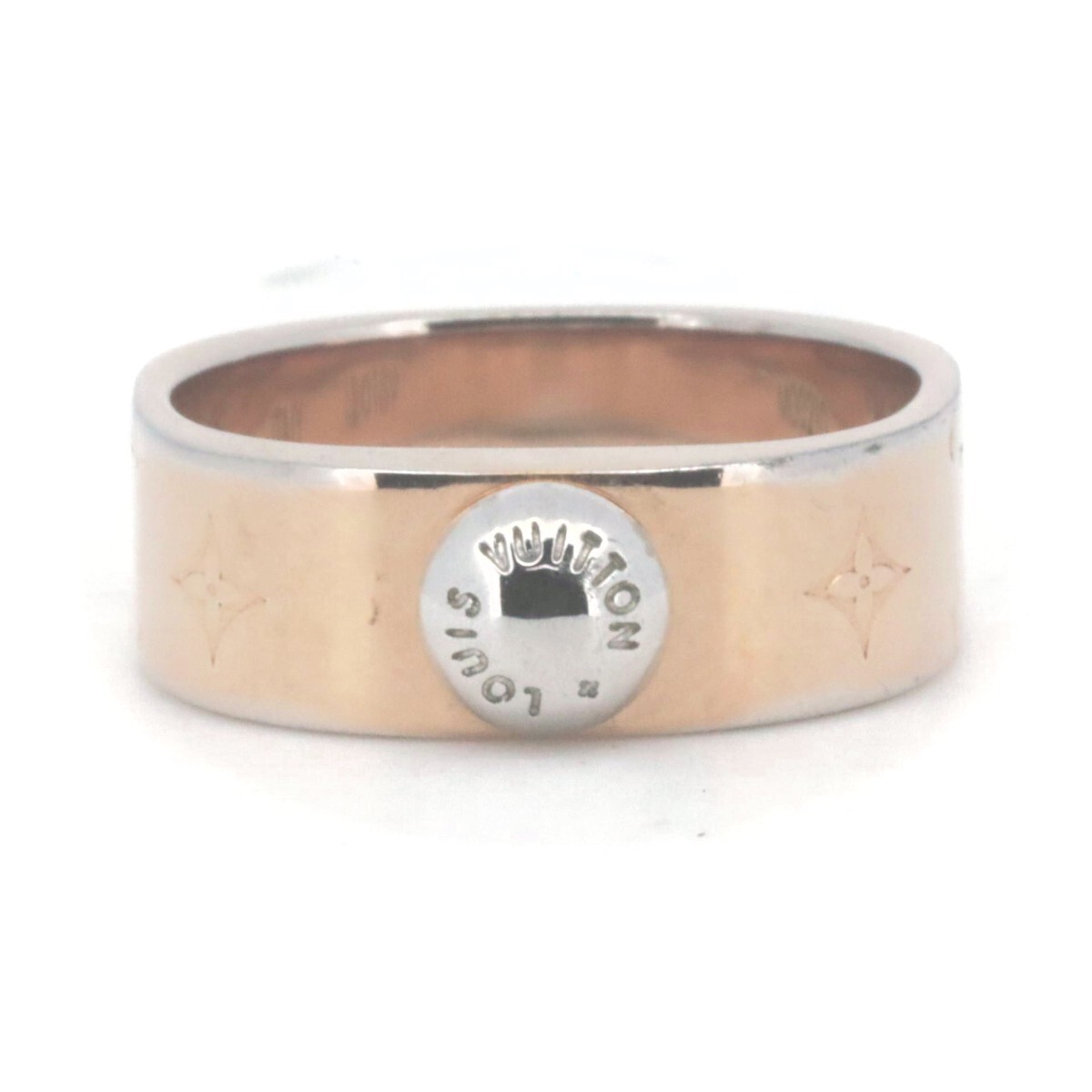 Louis Vuitton Silver Nanogram Ring Pre-Loved Louis Vuitton Silver