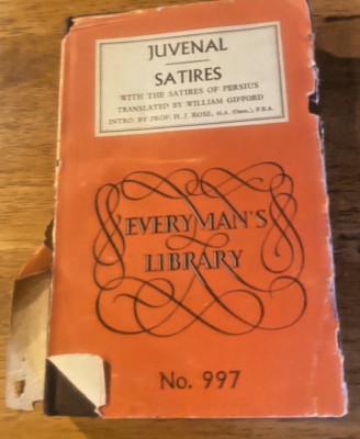 Juvenal and Persius 92 William Gifford Everymans Library 1954